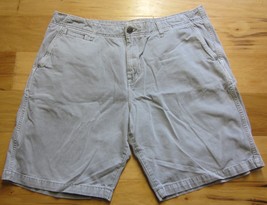 Lucky Brand California Gray 100% Cotton Board Shorts Men&#39;s Size (W38) Flat Front - £18.52 GBP