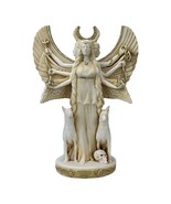 Hecate Triple Goddess of Magic Night Moon Greek Sculpture Statue Patina 9.84 in - $79.90