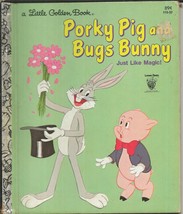 ORIGINAL Vintage 1982 Golden Book Porky Pig Bugs Bunny Just Like Magic - £11.86 GBP