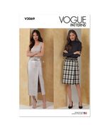 Misses Semi-Fitted Straight Skirt Sewing Pattern Vogue V2069 Size 8-16 - $9.97