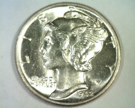 1942 Mercury Dime Choice Uncirculated Ch. Unc. Nice Original Coin Bobs Coins - £11.12 GBP