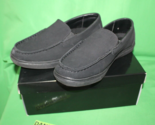 Perry Ellis Portfolio Denny Slip Kids Black Shoes Size 5M with Ultra foam - $39.59