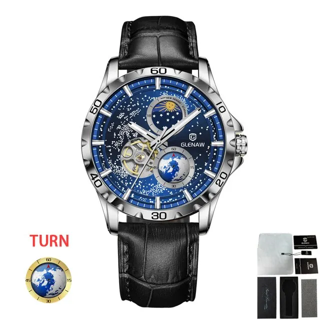 Design Mens Watches Top Brand Luxury Fashion Business Automatic Gold Wat... - £94.94 GBP