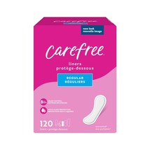 Carefree Panty Liners for Women, Regular, Unwrapped, Unscented, 120ct | ... - $10.99