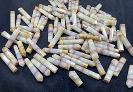 100 PCs banded onyx points, crystals obelisk top quality material faceted lot - £112.62 GBP