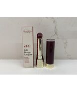 Clarins Joli Rouge Lacquer #744L Plum Lip Balm Full Size NIB - $275.45 MXN