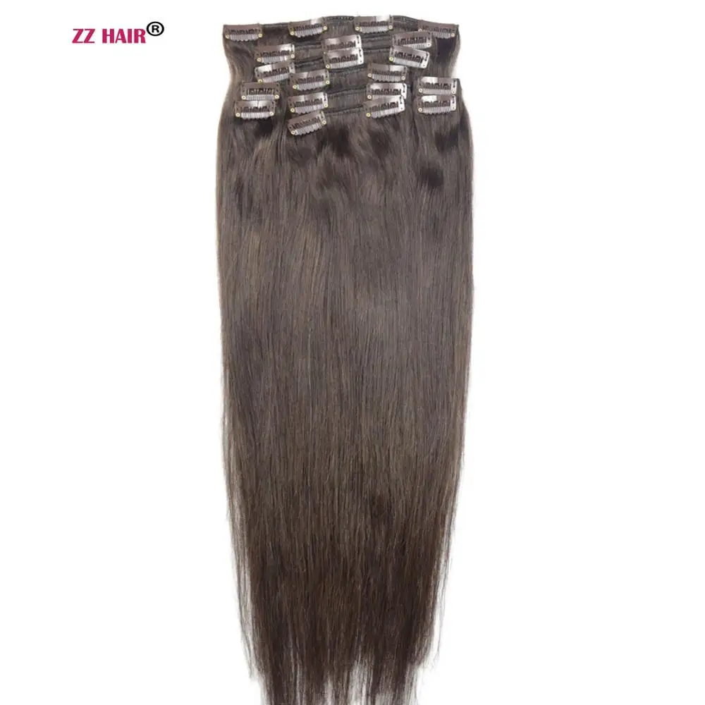 ZZHAIR 140g-280g 16"-26" Machine Made Remy Hair 10pcs Set Clips In Human Hair - $405.27
