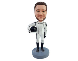 Custom Bobblehead High tech Space ship crew manber wearing his cool suit with a  - £70.92 GBP