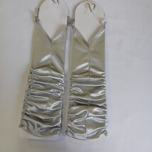 Sexy Women's Nylon Spandex Blend Fingerless Stretch Gray Gloves - One Size image 13