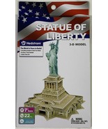 Statue Of Liberty 3-D Model 22 Pieces 6.5&quot; x 7.1&quot; x 8.3&quot; Hedstrom - $8.02 CAD