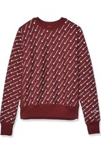 Champion Reverse Weave Fleece Burgundy Crew Neck All Over Logo $65, Sz XL, NWT! - £21.76 GBP
