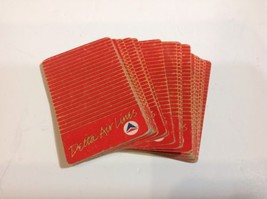 Vintage 1970 era ARRCO AJH DELTA Air Lines Deck of Cards Used Air Plane - £6.09 GBP