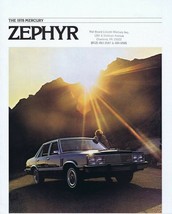 ORIGINAL Vintage 1978 Mercury Zephyr Sales Brochure Book - $29.69