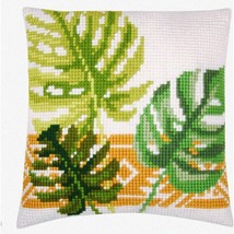 Botanical Bliss Cross Stitch Kit - Create a Stunning 16&quot;X16&quot; Cushion with Exquis - $116.77