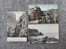 Lot Of 3 Vtg 1906 Postcards Bald Head Cliff, York, Maine, ME, Theresa, NY - £4.63 GBP