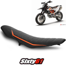 KTM 690 Enduro R Seat Cover 2019-2023 2024 Luimoto Black Orange Tec-Grip Suede - £159.31 GBP