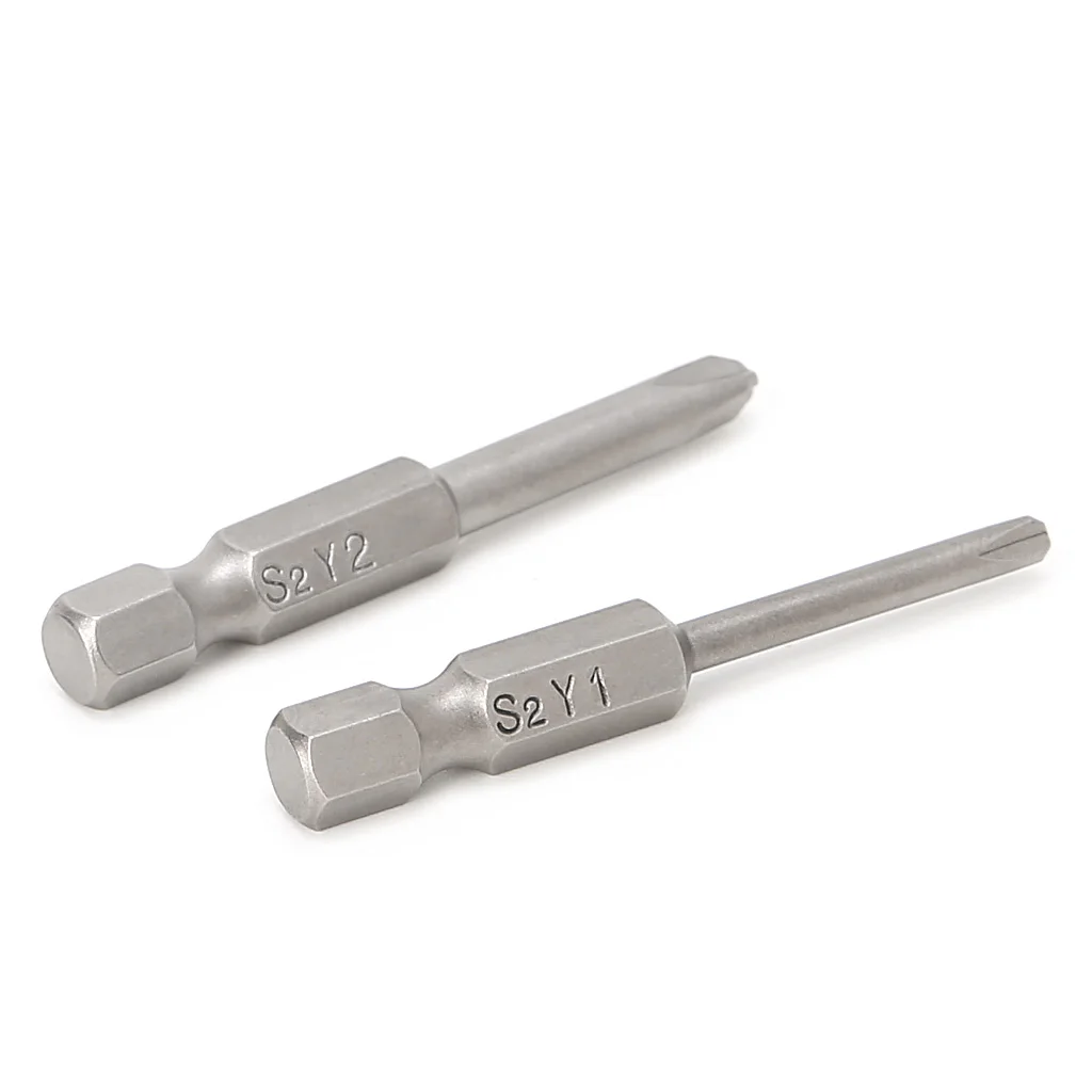 2 Pcs 50mm Magnetic 1/4&#39;&#39; Hex Shank Tri-wing Y Tip Head Screwdriver Bits... - $162.40