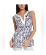 Tommy Bahama Aubrey Lagoon Leopard Sleeveless Tunic Size Medium NEW - $47.37 CAD
