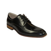Men's Dress Shoes STEVE MADDEN Soft Leather upper Lace Up TASHER Black image 2