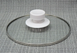 Rival Crock Pot 2 Quart Replacement Glass Lid White knob 6.75&quot; Round MD-YHJ20DW - £14.94 GBP