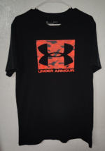 Under Armour Tee T Shirt Black Loose HEATGEAR Medium - £7.45 GBP