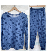 Harry Potter Two Piece Soft Stretchy Hacci Jogger Pajama Set Blue Womens... - £19.46 GBP
