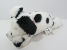 Battat Dalmatian puppy dog plush lying down red velvety collar - $9.89