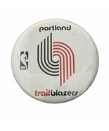 Vintage 70s Portland Trail Blazers Button Pin NBA 3.5&quot; Wide Made in USA - $231.54 MXN