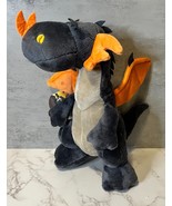 NICI Dragons Plush Dragon NWT 14” Stuffed Animal Gray / Orange NWT - £15.40 GBP