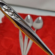4X Serving Sears Stainless Tradition Gentle Rose Serving Spoons Beautiful - $242.98 MXN