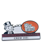 VTG McDonald&#39;s Crew 2001 Monopoly Rich Uncle Pennybags Humberger Pin Adv... - €8,52 EUR