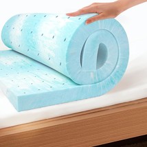 Ego Topper 2 Inch Twin Memory Foam Mattress Topper, Cooling Gel Foam, Medium - £31.40 GBP