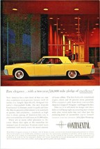 Vintage 1961 Lincoln Continental Pure Elegance W/ A 2 Year Pledge Advert... - $6.49