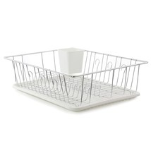 Better Chef 16-Inch Dish Rack in White with Cutlery Holder - $46.50