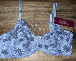 Adored By Adore Me ~ Women&#39;s Chelsey Unlined Underwire Bra Lace Blue ~ 32D - $15.85