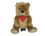 17&quot; OFFICIAL FERRARI BROWN TEDDY BEAR W/ RED SCARF STUFFED ANIMAL PLUSH ... - $65.55