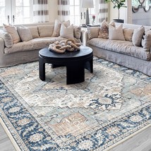 9X12 Area Rugs, Machine Washable Area Rugs For Living Room, Non Slip, 9X... - £137.51 GBP