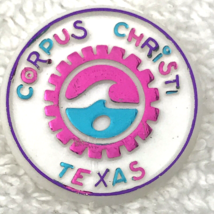 Corpus Cristi Texas Pin Vintage Plastic Travel Souvenir - $11.95