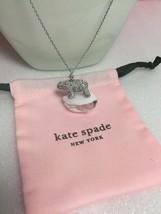 Kate Spade New York Arctic Friends Polar Bear Statement Pendant Long Necklace - £57.55 GBP