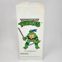 VINTAGE 1990 PARTY HOUSE TEENAGE MUTANT NINJA TURTLES LEONARDO LUNCH SAC... - $11.40