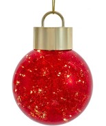 Kurt S. Adler 150MM Battery-Operated Plastic LED Red Ball Ornament, Multi - £35.02 GBP