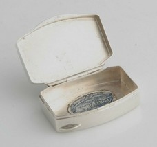 Vintage Silver Pill Box Gioielleria Pontecorvo Italian Silver 14.1 grams - £196.31 GBP
