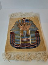 Handmade Woven Egyptian Pharaoh Mini Tapestry Smoke Free Home - $11.85