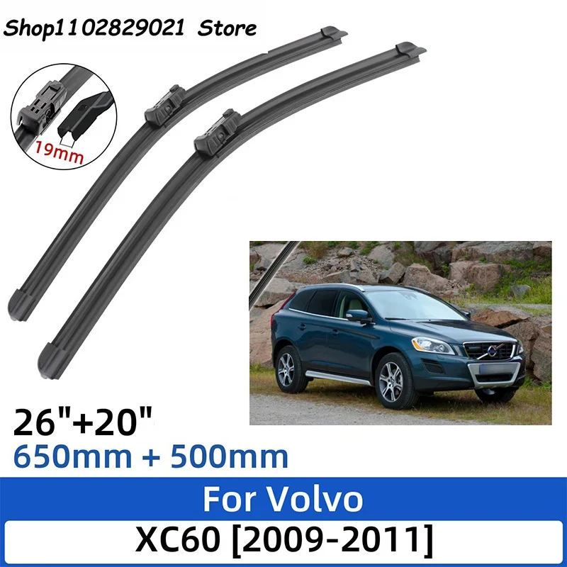 2PCS For  XC60 2009-2011 26&quot;+20&quot;Front Rear Wiper Blades Windshield Windscreen Wi - £139.79 GBP