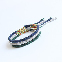 Tibetan Buddhist Handmade Lucky Knots Bracelet Rope Tibet Bangle Cuff Totem Tale - £10.22 GBP+