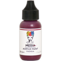 Dina Wakley Media Acrylic Paint 1oz Fuchsia - $20.68