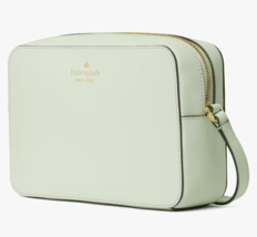 Kate Spade Harper Mint Leather Crossbody Bag WKR00062 Light Olive Purse NWT FS - £79.50 GBP