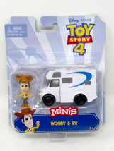 Disney Pixar Toy Story 4 Minis Woody Miniature and RV Van Action Figure NEW - $12.50