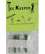 Golf Tee Handmade Vintage Holds 4 Tees With Sticker To Attach Assorted C... - £8.81 GBP