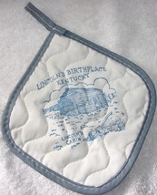 Vintage Lincoln’s Birthplace Sourviner Kitchen Cooking Potholder Hot Pad - £4.74 GBP